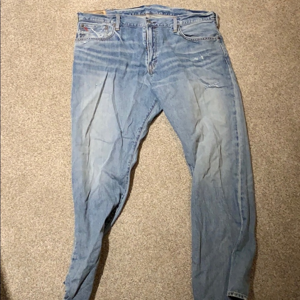 Polo White washed cotton jeans